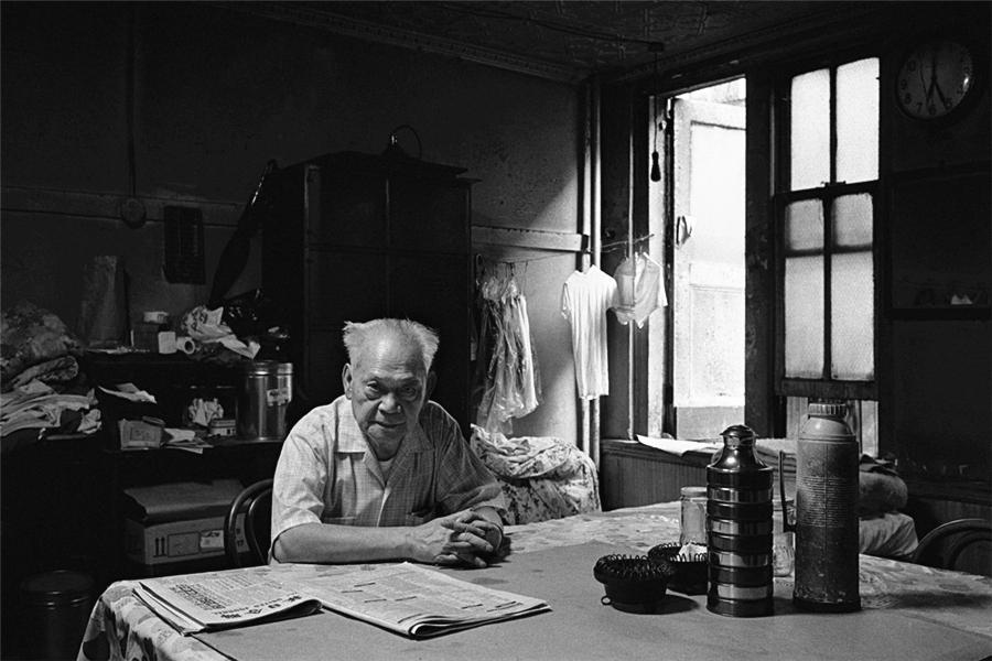 黑白圖片記錄80年代紐約唐人街