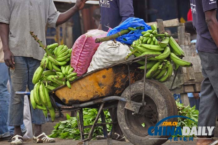 埃博拉病毒重創西非經濟 圖說疫區市集買賣