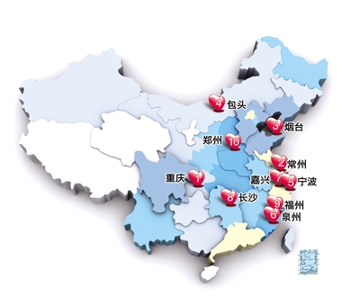 全國十大“浪漫城市”排行榜出爐 北上廣未入前十