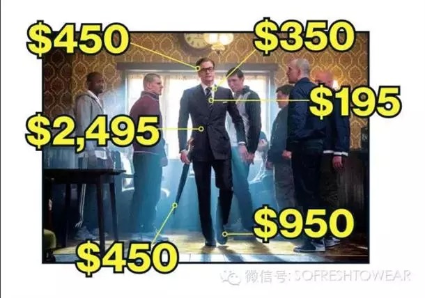 “王牌特工”的一身行頭到底值多少錢?