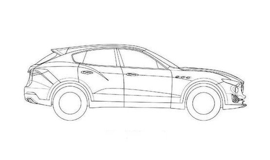 曝瑪莎拉蒂Levante專利圖 明年1月首發