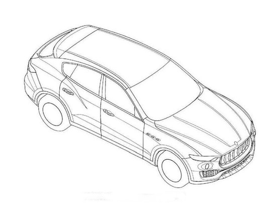 曝瑪莎拉蒂Levante專利圖 明年1月首發