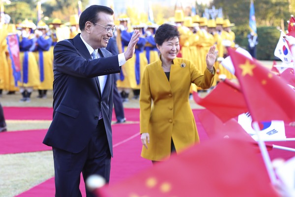 中韓簽署13項諒解備忘錄 力促韓中FTA年內生效