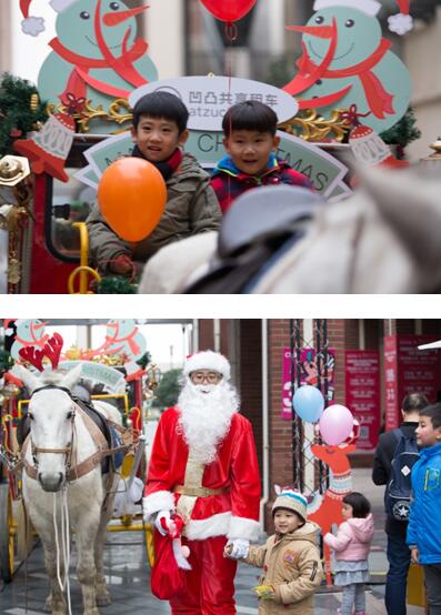 凹凸租車圣誕驚喜:上海街頭驚現(xiàn)“鹿”車！