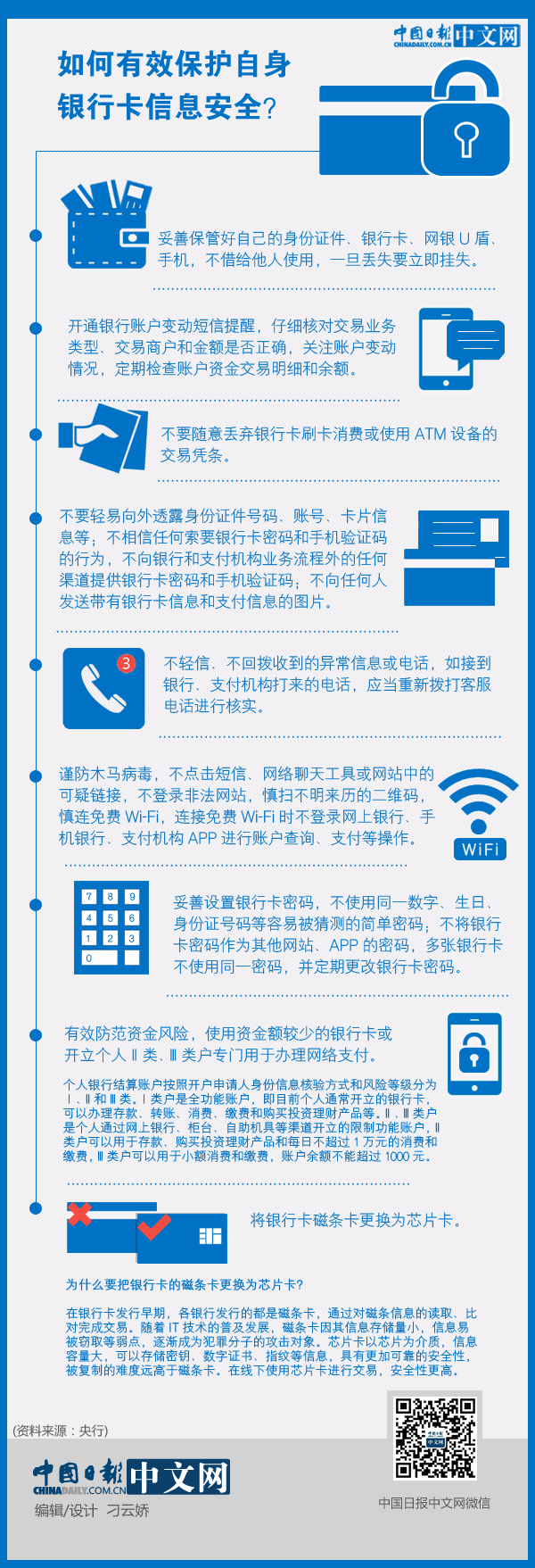 如何有效保護自身銀行卡信息安全？ 一圖看懂