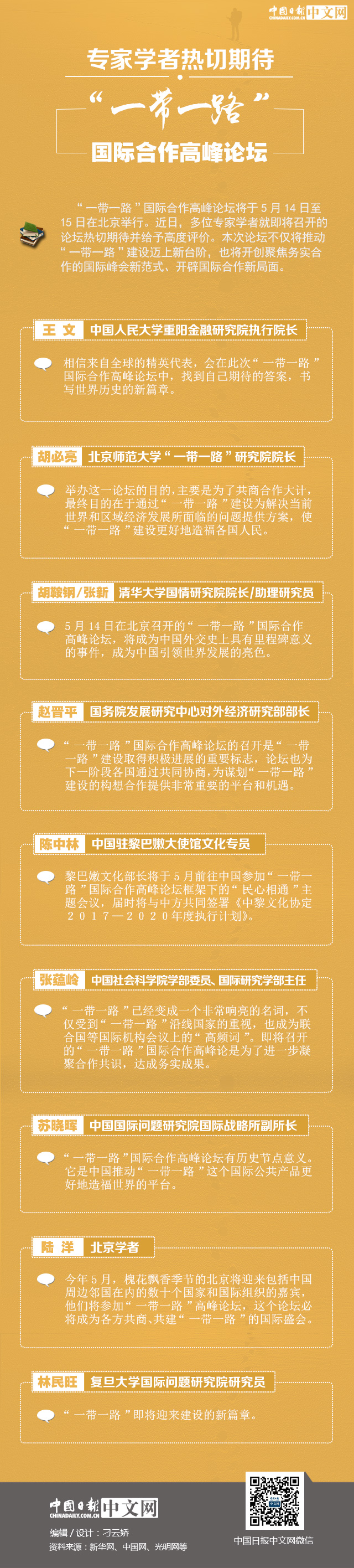 專家學者熱切期待“一帶一路”國際合作高峰論壇