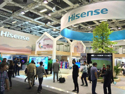 海信電視欲爭西班牙市場前三 緊追三星和LG